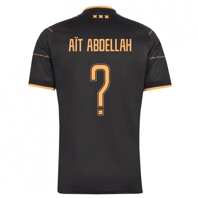 Danxen Herren Waleed Aït Abdellah #0 Schwarz Orange Auswärtstrikot Trikot 2026/27 T-Shirt Österreich