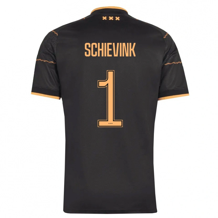 Danxen Herren Floris Schievink #1 Schwarz Orange Auswärtstrikot Trikot 2026/27 T-Shirt Österreich