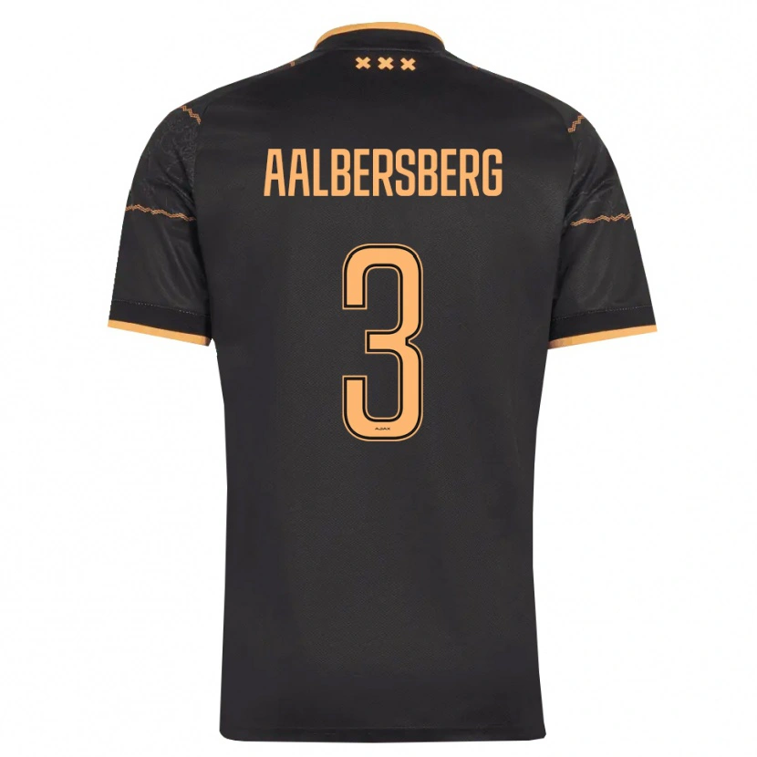 Danxen Herren Miles Aalbersberg #3 Schwarz Orange Auswärtstrikot Trikot 2026/27 T-Shirt Österreich