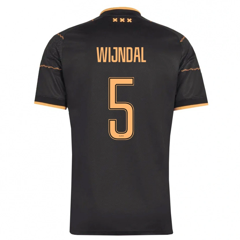 Danxen Herren Owen Wijndal #5 Schwarz Orange Auswärtstrikot Trikot 2026/27 T-Shirt Österreich
