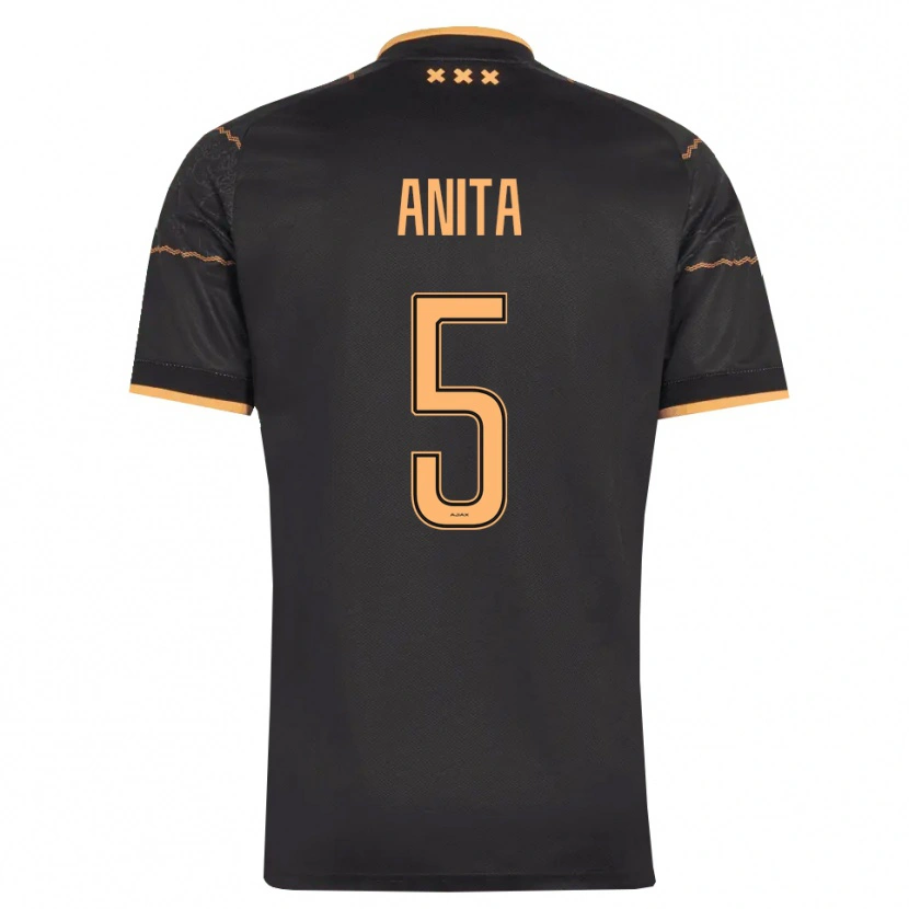 Danxen Herren Vurnon Anita #5 Schwarz Orange Auswärtstrikot Trikot 2026/27 T-Shirt Österreich