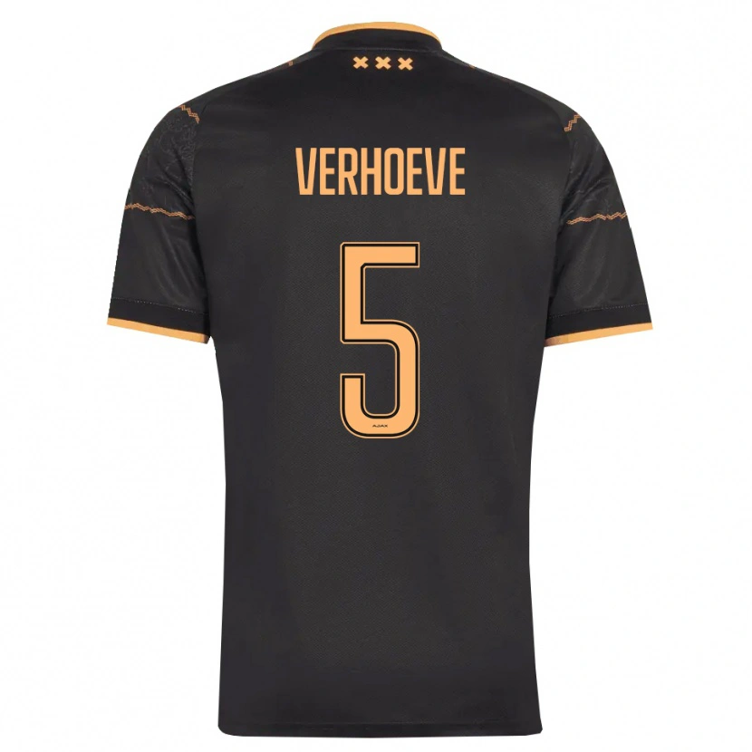 Danxen Herren Soraya Verhoeve #5 Schwarz Orange Auswärtstrikot Trikot 2026/27 T-Shirt Österreich