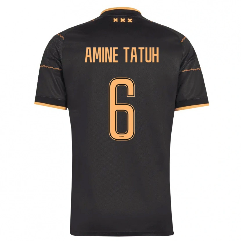 Danxen Herren Mohammed Tatuh #6 Schwarz Orange Auswärtstrikot Trikot 2026/27 T-Shirt Österreich