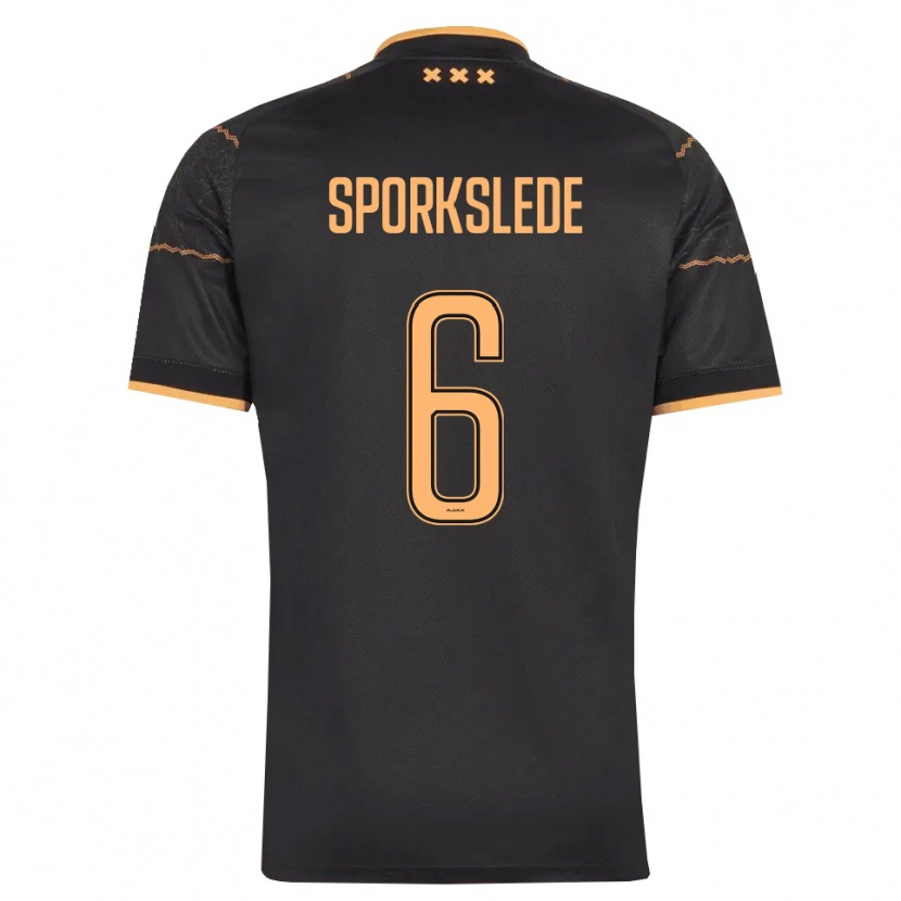 Danxen Herren Fabian Sporkslede #6 Schwarz Orange Auswärtstrikot Trikot 2026/27 T-Shirt Österreich
