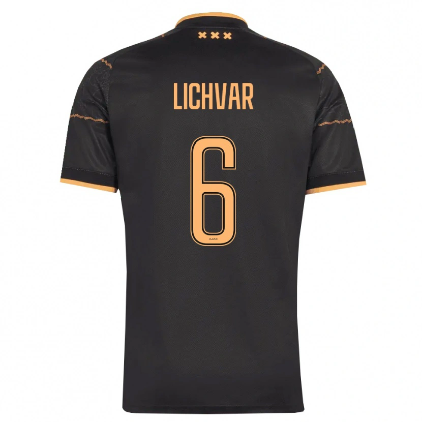 Danxen Herren Roman Lichvar #6 Schwarz Orange Auswärtstrikot Trikot 2026/27 T-Shirt Österreich
