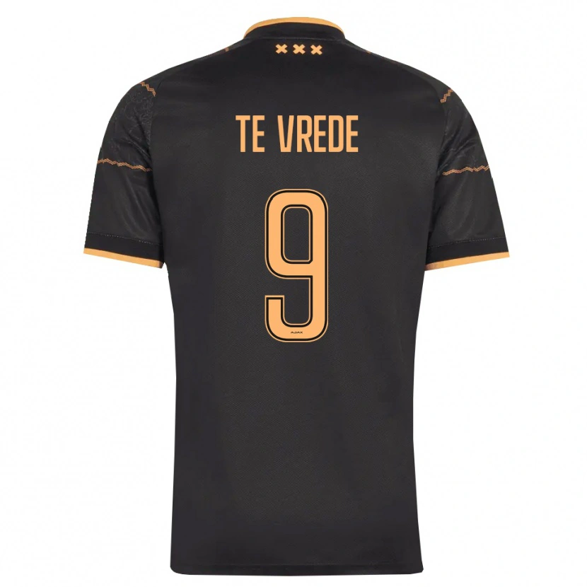 Danxen Herren Mitchell Te Vrede #9 Schwarz Orange Auswärtstrikot Trikot 2026/27 T-Shirt Österreich