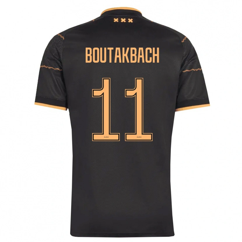 Danxen Herren Massin Boutakbach #11 Schwarz Orange Auswärtstrikot Trikot 2026/27 T-Shirt Österreich
