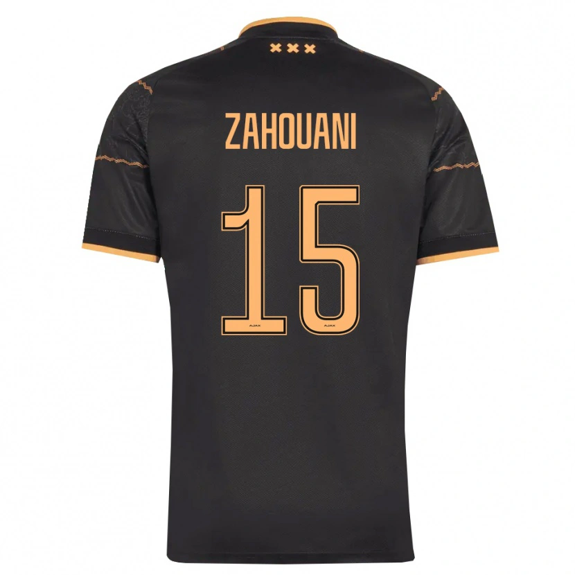 Danxen Herren Fouad Zahouani #15 Schwarz Orange Auswärtstrikot Trikot 2026/27 T-Shirt Österreich