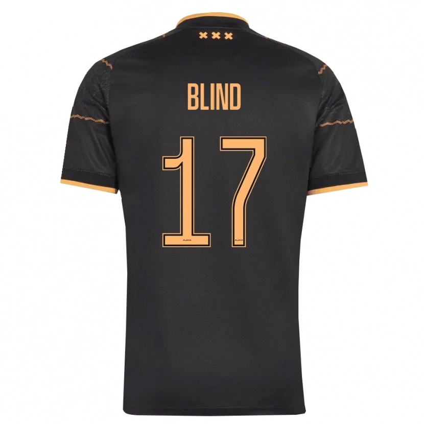 Danxen Herren Daley Blind #17 Schwarz Orange Auswärtstrikot Trikot 2026/27 T-Shirt Österreich