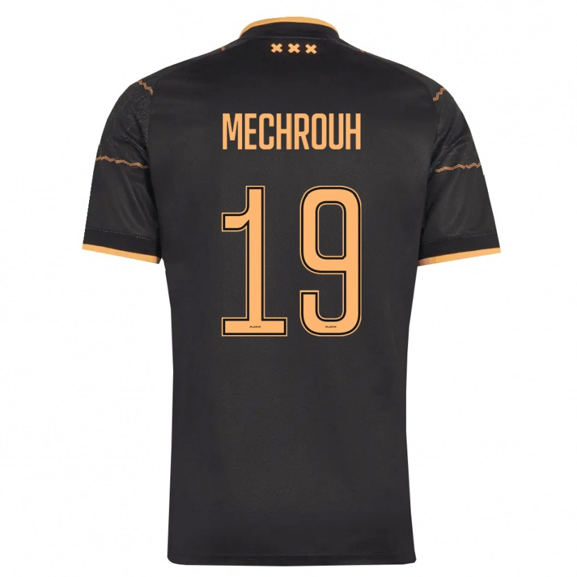 Danxen Herren Elias Mechrouh #19 Schwarz Orange Auswärtstrikot Trikot 2026/27 T-Shirt Österreich