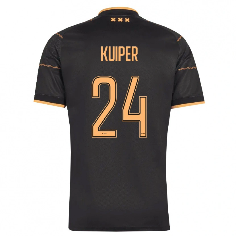 Danxen Herren Justen Kuiper #24 Schwarz Orange Auswärtstrikot Trikot 2026/27 T-Shirt Österreich