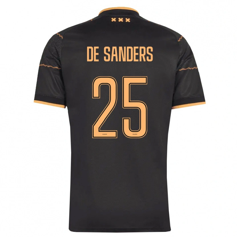 Danxen Herren Kay-Lee De Sanders #25 Schwarz Orange Auswärtstrikot Trikot 2026/27 T-Shirt Österreich