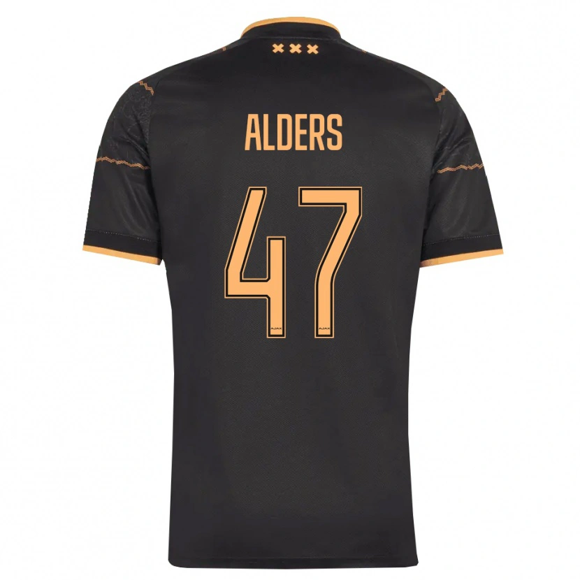 Danxen Herren Gerald Alders #47 Schwarz Orange Auswärtstrikot Trikot 2026/27 T-Shirt Österreich