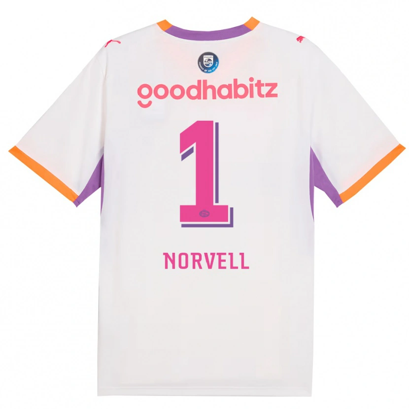 Danxen Herren Jaden Norvell #1 Weiß Violett Orange Auswärtstrikot Trikot 2026/27 T-Shirt Österreich
