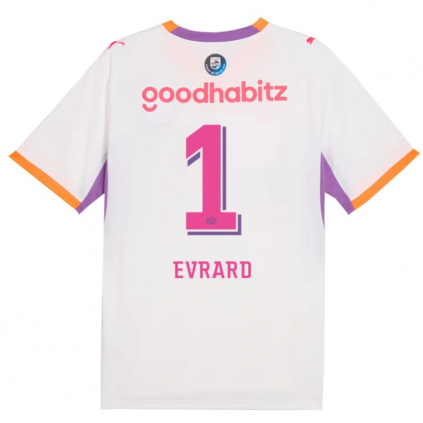 Danxen Herren Nicky Evrard #1 Weiß Violett Orange Auswärtstrikot Trikot 2026/27 T-Shirt Österreich