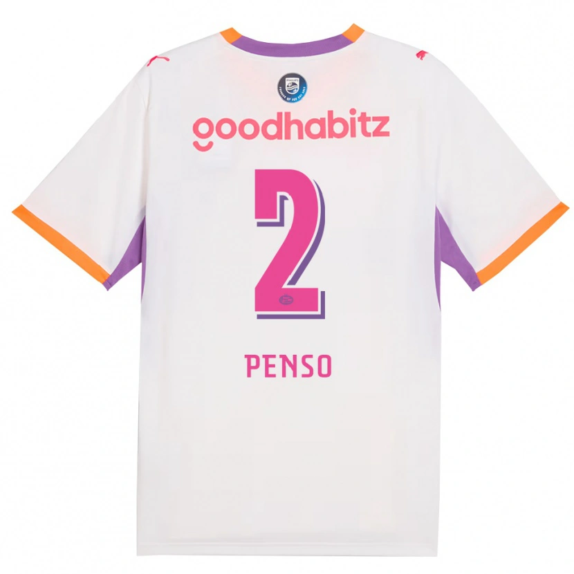 Danxen Herren Kyano Penso #2 Weiß Violett Orange Auswärtstrikot Trikot 2026/27 T-Shirt Österreich