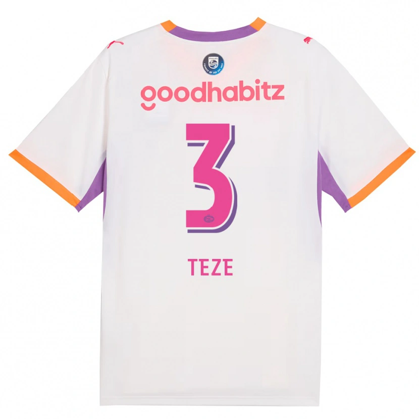 Danxen Herren Jordan Teze #3 Weiß Violett Orange Auswärtstrikot Trikot 2026/27 T-Shirt Österreich