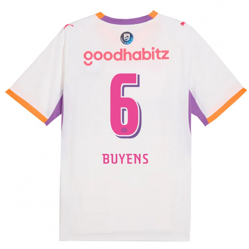 Danxen Herren Mathieu Buyens #6 Weiß Violett Orange Auswärtstrikot Trikot 2026/27 T-Shirt Österreich