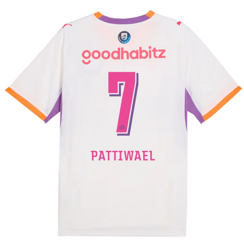 Danxen Herren Naomi Pattiwael #7 Weiß Violett Orange Auswärtstrikot Trikot 2026/27 T-Shirt Österreich