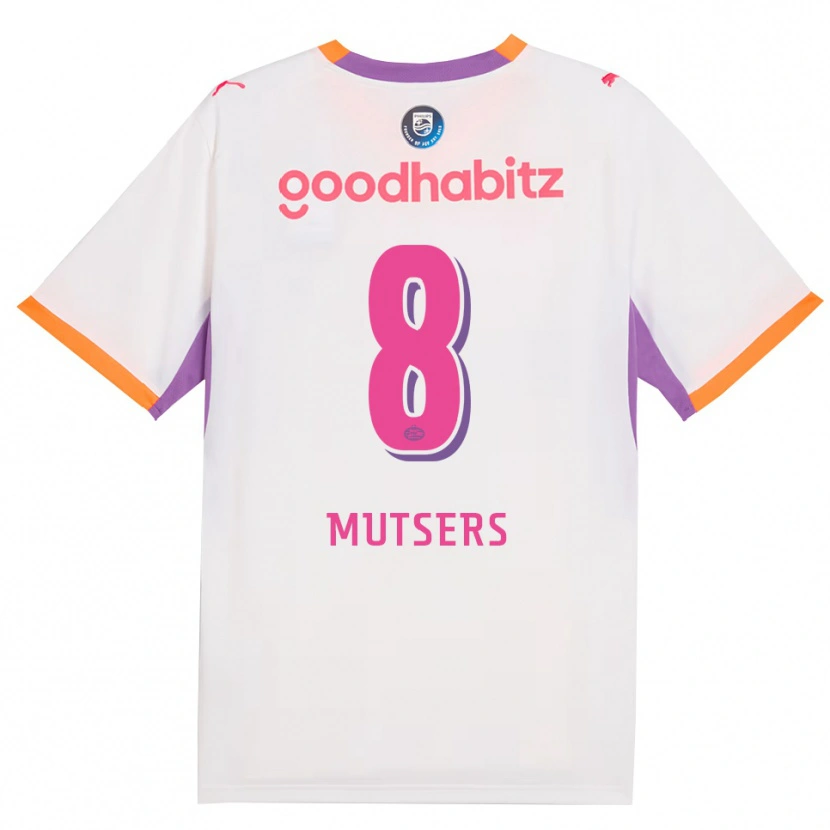 Danxen Herren Milan Mutsers #8 Weiß Violett Orange Auswärtstrikot Trikot 2026/27 T-Shirt Österreich