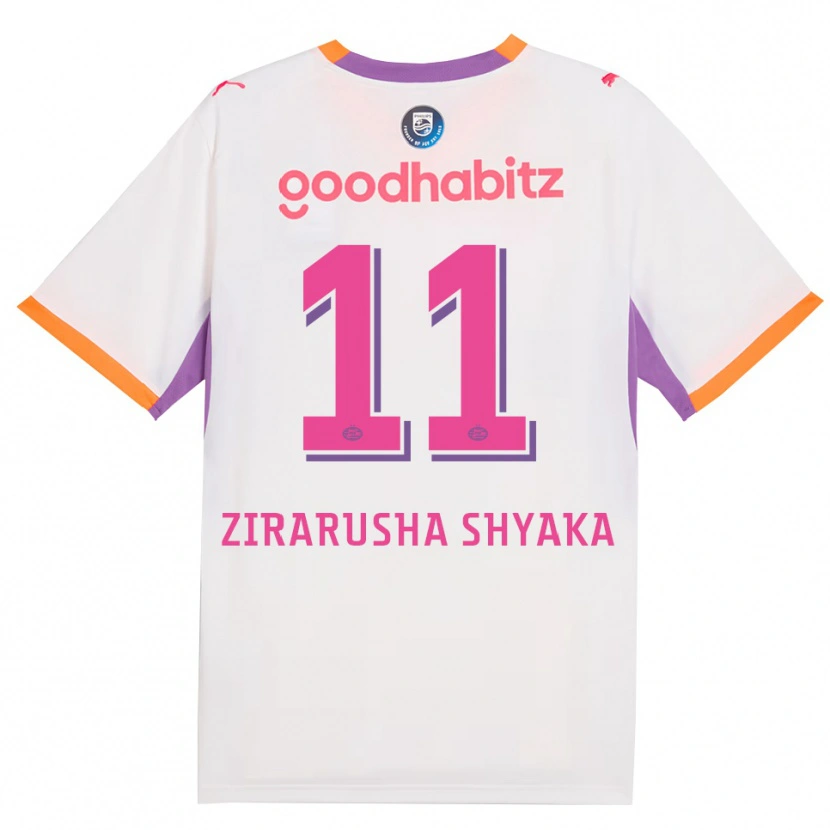 Danxen Herren David Zirarusha Shyaka #11 Weiß Violett Orange Auswärtstrikot Trikot 2026/27 T-Shirt Österreich
