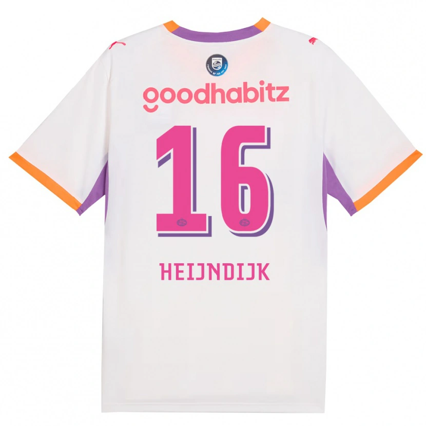Danxen Herren Bram Heijndijk #16 Weiß Violett Orange Auswärtstrikot Trikot 2026/27 T-Shirt Österreich