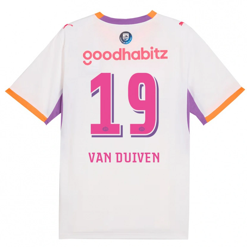 Danxen Herren Jason Van Duiven #19 Weiß Violett Orange Auswärtstrikot Trikot 2026/27 T-Shirt Österreich