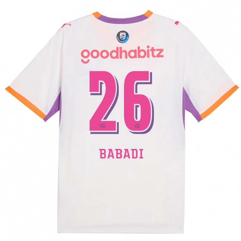 Danxen Herren Isaac Babadi #26 Weiß Violett Orange Auswärtstrikot Trikot 2026/27 T-Shirt Österreich