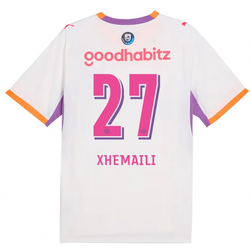 Danxen Herren Riola Xhemaili #27 Weiß Violett Orange Auswärtstrikot Trikot 2026/27 T-Shirt Österreich
