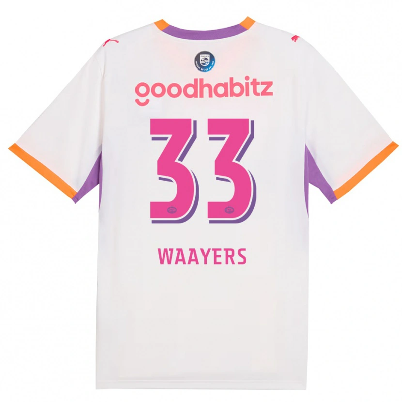 Danxen Herren Eus Waayers #33 Weiß Violett Orange Auswärtstrikot Trikot 2026/27 T-Shirt Österreich