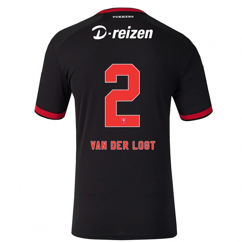 Danxen Herren Jim Van Der Logt #2 Rot Weiß Schwarz Auswärtstrikot Trikot 2026/27 T-Shirt Österreich