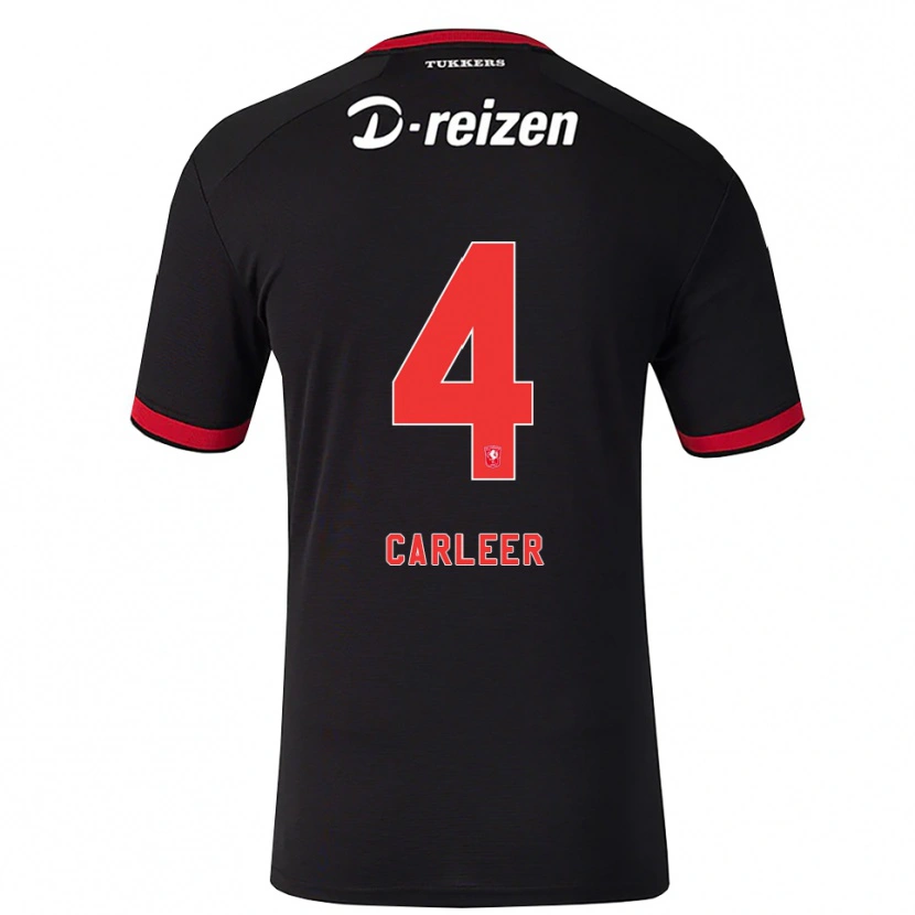 Danxen Herren Lieske Carleer #4 Rot Weiß Schwarz Auswärtstrikot Trikot 2026/27 T-Shirt Österreich