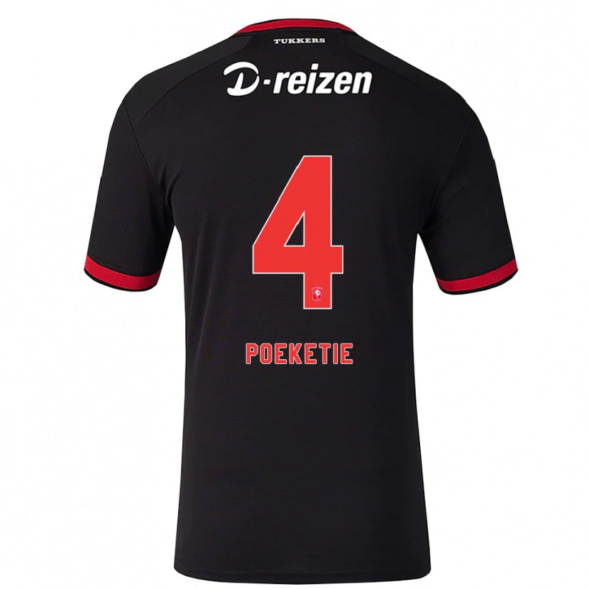 Danxen Herren Maik Poeketie #4 Rot Weiß Schwarz Auswärtstrikot Trikot 2026/27 T-Shirt Österreich