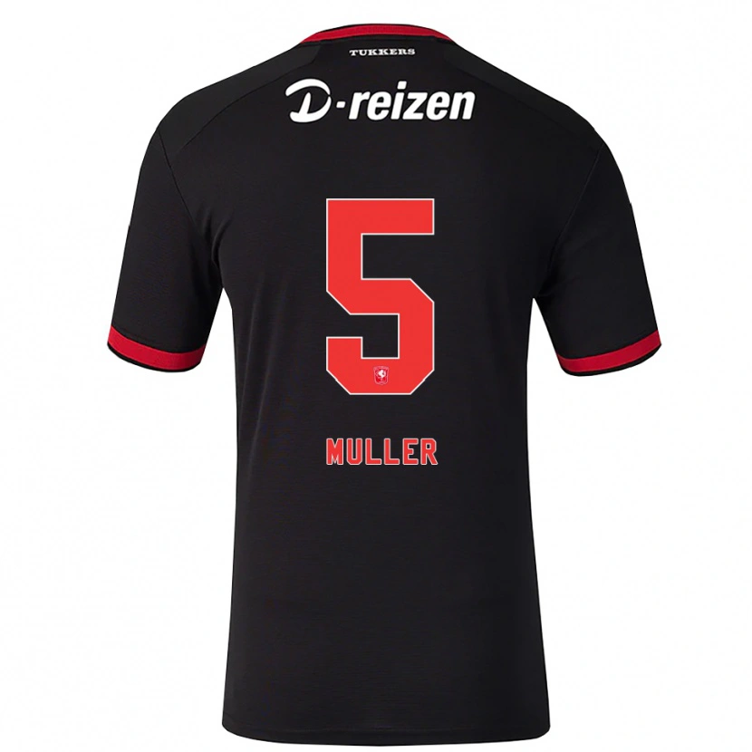 Danxen Herren Timothy Muller #5 Rot Weiß Schwarz Auswärtstrikot Trikot 2026/27 T-Shirt Österreich