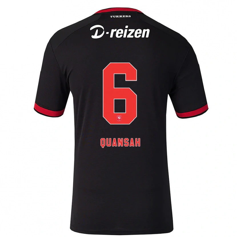 Danxen Herren Mendel Quansah #6 Rot Weiß Schwarz Auswärtstrikot Trikot 2026/27 T-Shirt Österreich