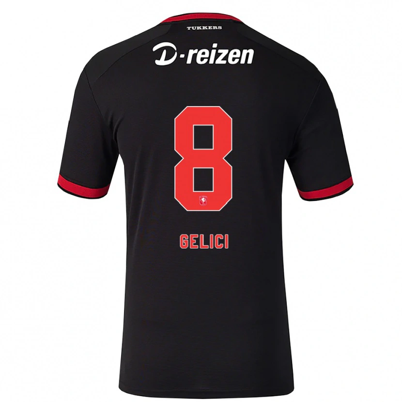 Danxen Herren Delano Gelici #8 Rot Weiß Schwarz Auswärtstrikot Trikot 2026/27 T-Shirt Österreich