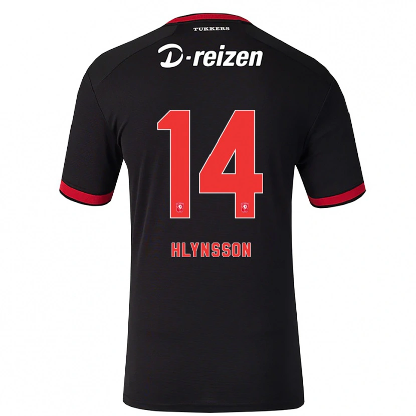 Danxen Herren Kristian Hlynsson #14 Rot Weiß Schwarz Auswärtstrikot Trikot 2026/27 T-Shirt Österreich
