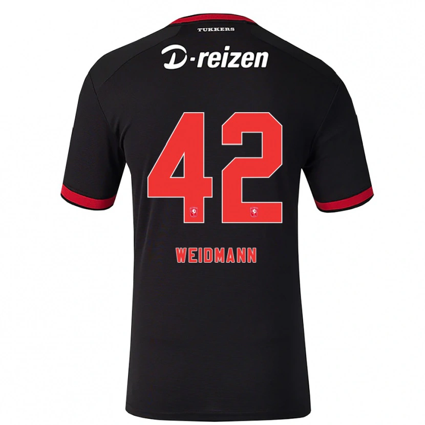 Danxen Herren Daouda Weidmann #42 Rot Weiß Schwarz Auswärtstrikot Trikot 2026/27 T-Shirt Österreich