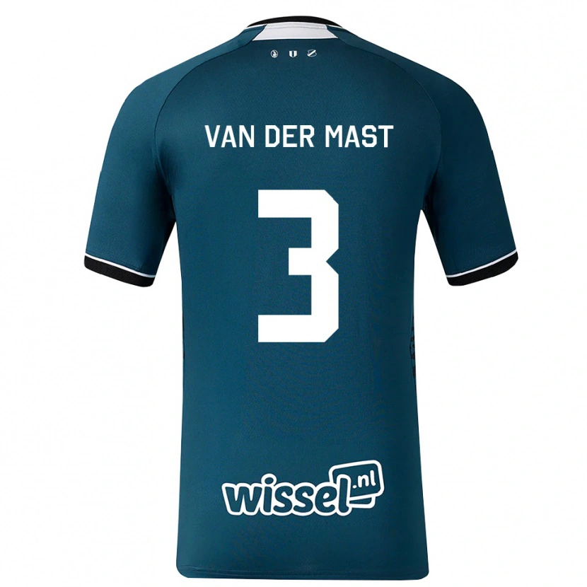 Danxen Herren Hylke Van Der Mast #3 Dunkelschiefergrau Weiß Auswärtstrikot Trikot 2026/27 T-Shirt Österreich