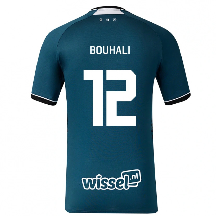 Danxen Herren Nassir Bouhali #12 Dunkelschiefergrau Weiß Auswärtstrikot Trikot 2026/27 T-Shirt Österreich
