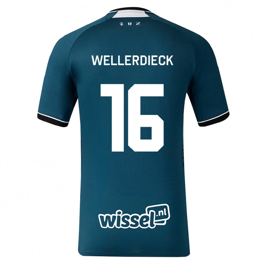 Danxen Herren Tom Wellerdieck #16 Dunkelschiefergrau Weiß Auswärtstrikot Trikot 2026/27 T-Shirt Österreich