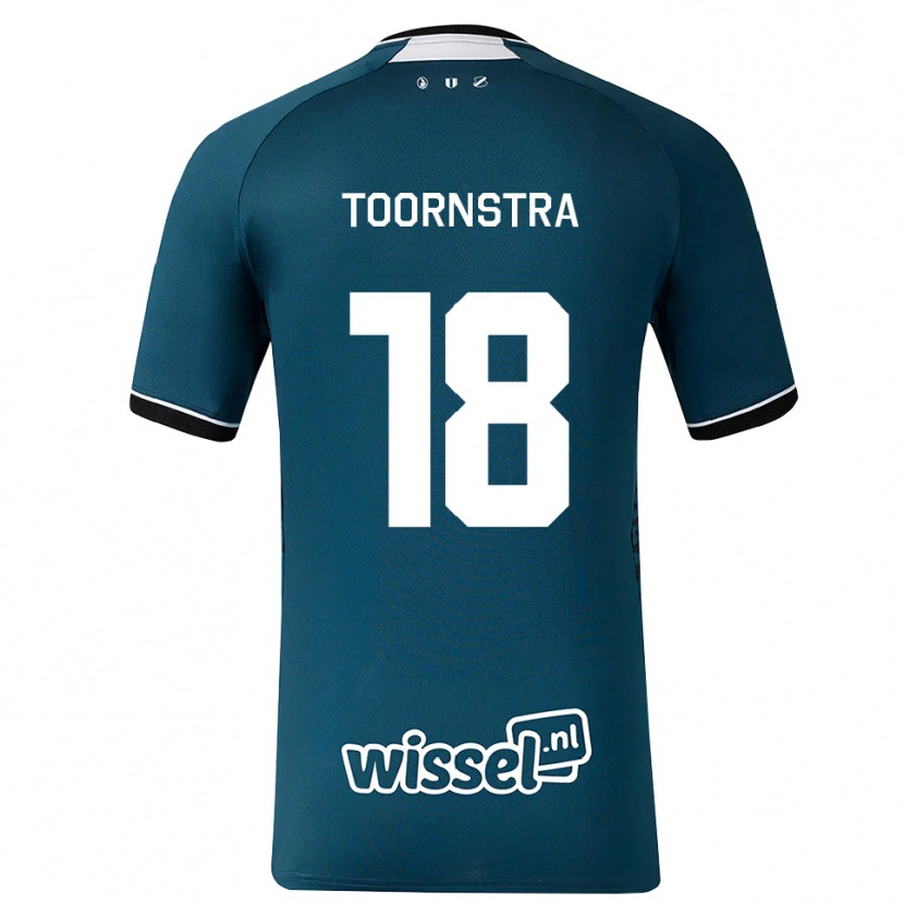 Danxen Herren Jens Toornstra #18 Dunkelschiefergrau Weiß Auswärtstrikot Trikot 2026/27 T-Shirt Österreich