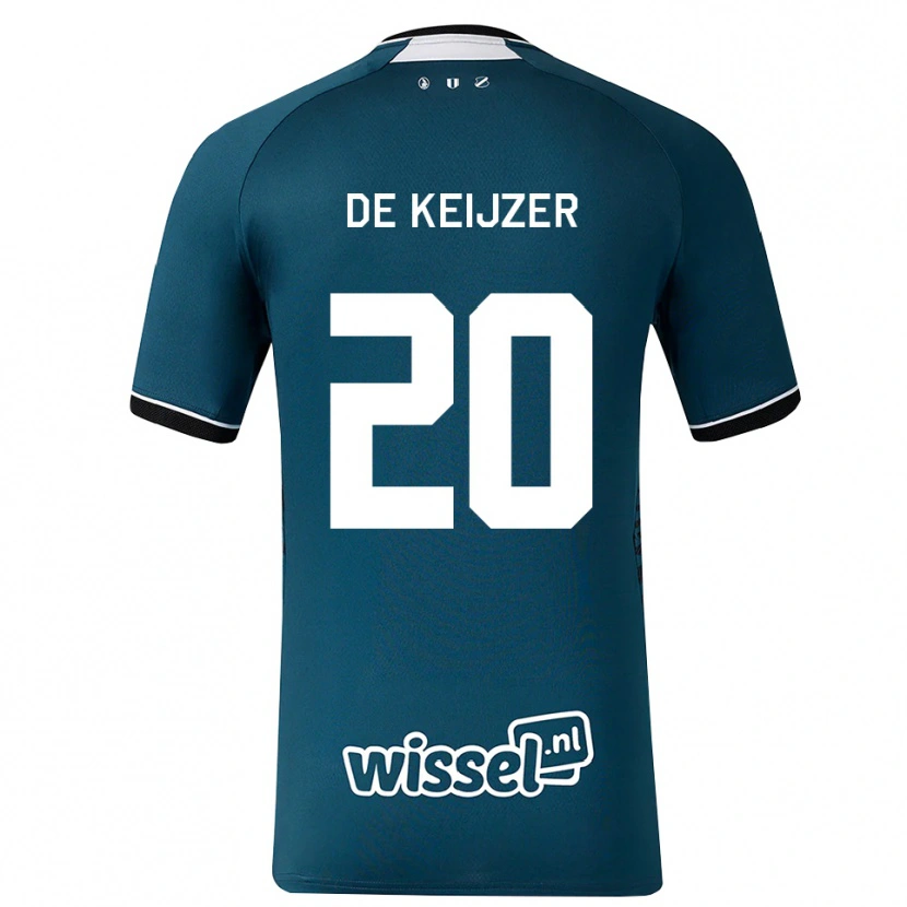 Danxen Herren Lotje De Keijzer #20 Dunkelschiefergrau Weiß Auswärtstrikot Trikot 2026/27 T-Shirt Österreich