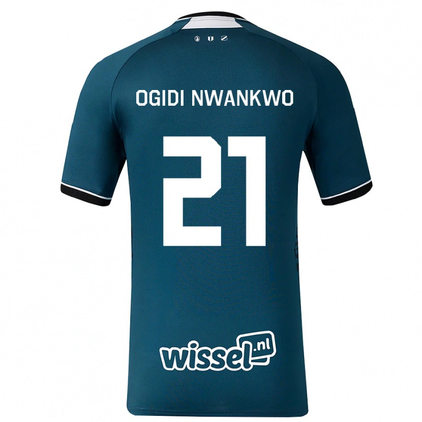 Danxen Herren Neville Ogidi Nwankwo #21 Dunkelschiefergrau Weiß Auswärtstrikot Trikot 2026/27 T-Shirt Österreich