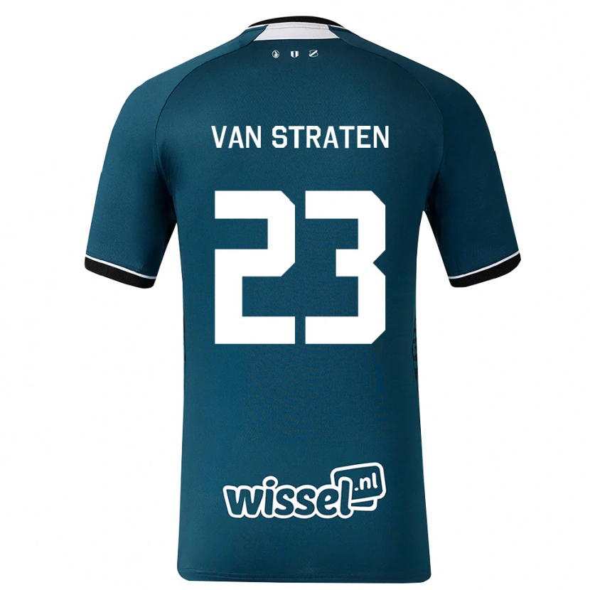 Danxen Herren Dieke Van Straten #23 Dunkelschiefergrau Weiß Auswärtstrikot Trikot 2026/27 T-Shirt Österreich