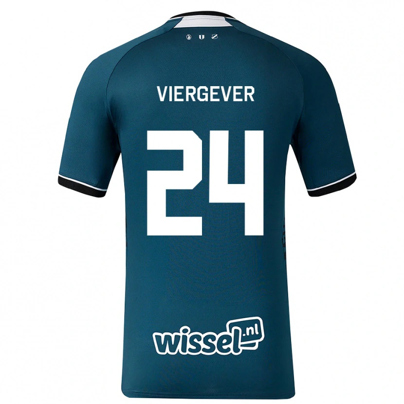 Danxen Herren Nick Viergever #24 Dunkelschiefergrau Weiß Auswärtstrikot Trikot 2026/27 T-Shirt Österreich