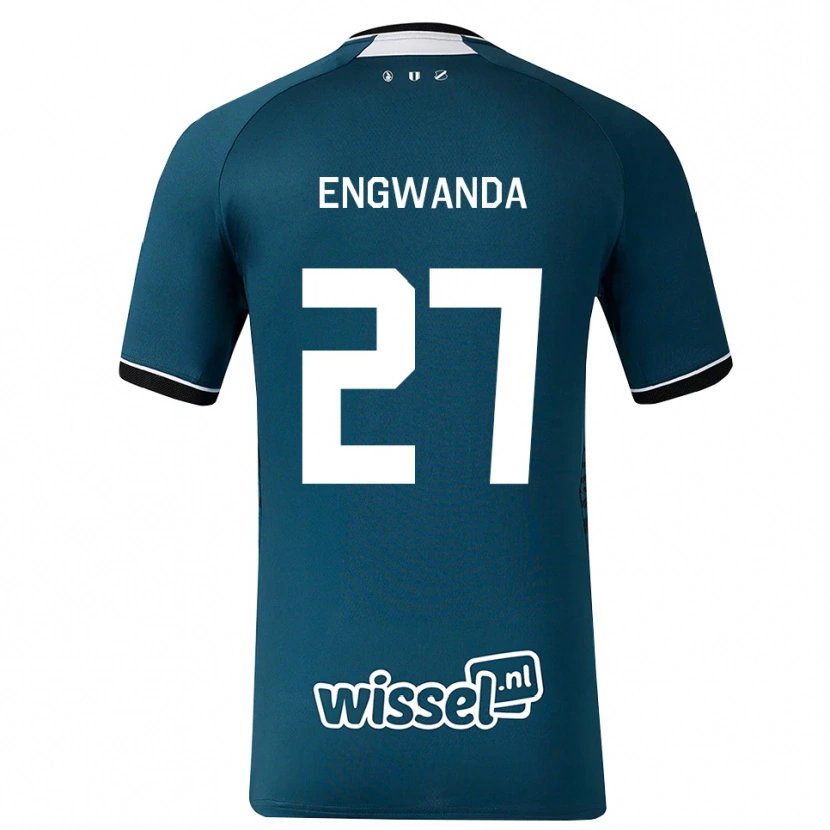 Danxen Herren Alonzo Engwanda #27 Dunkelschiefergrau Weiß Auswärtstrikot Trikot 2026/27 T-Shirt Österreich