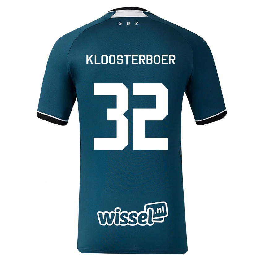 Danxen Herren Per Kloosterboer #32 Dunkelschiefergrau Weiß Auswärtstrikot Trikot 2026/27 T-Shirt Österreich