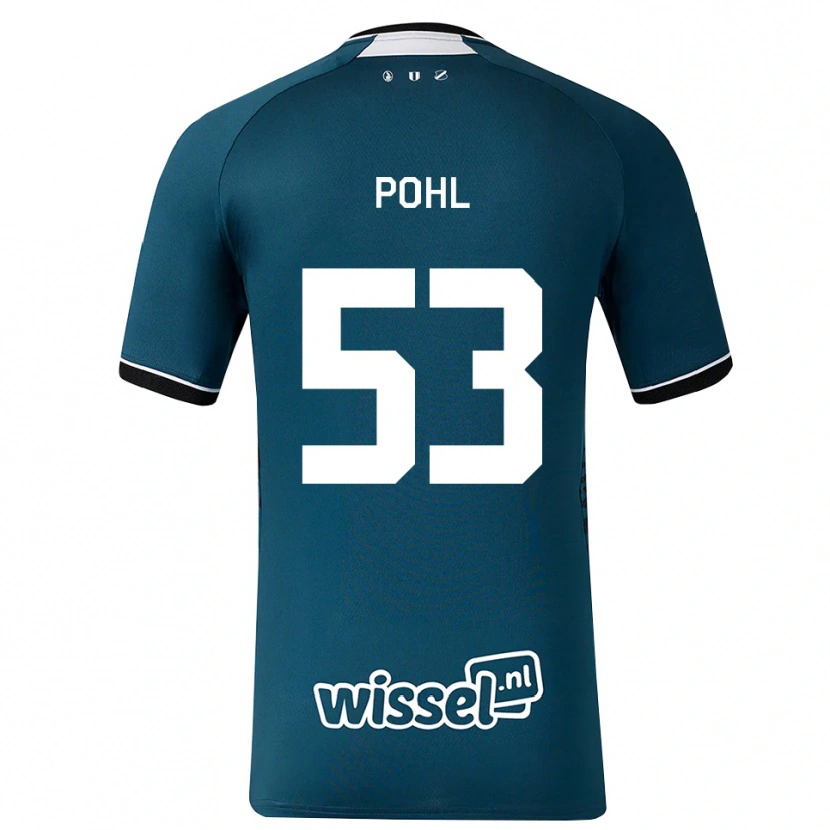 Danxen Herren Ferdinand Pohl #53 Dunkelschiefergrau Weiß Auswärtstrikot Trikot 2026/27 T-Shirt Österreich