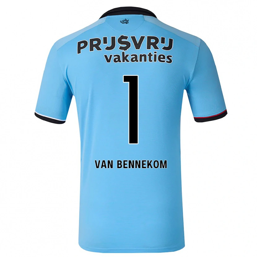 Danxen Herren Duron Van Bennekom #1 Tiefhimmelblau Schwarz Rot Auswärtstrikot Trikot 2026/27 T-Shirt Österreich